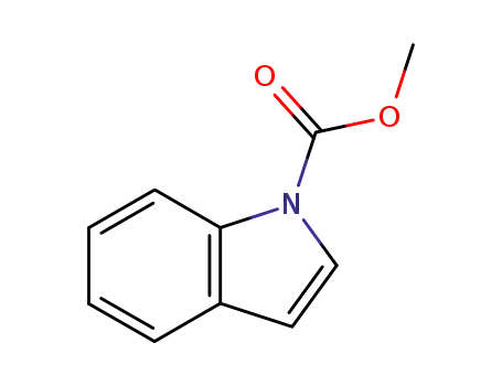 Molecular Structure of 39203-20-8 (N-(Methoxycarbonyl)indole,  Indole-1-carboxylic  acid  methyl  ester)