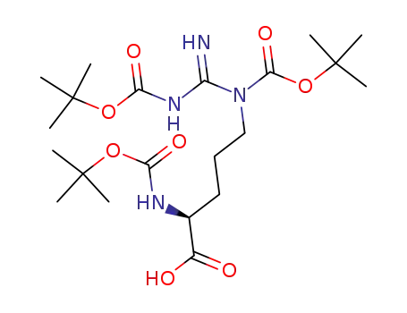 Molecular Structure of 97745-69-2 (BOC-ARG(BOC)2-OH)