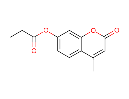 2H-1-Benzopyran-2-one,4-methyl-7-(1-oxopropoxy)-
