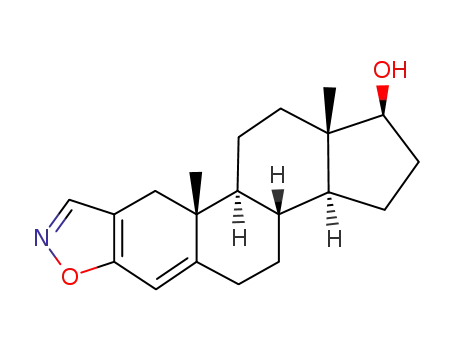 Molecular Structure of 60413-79-8 (Androsta-2,4-dieno[2,3-d]isoxazol-17-ol,(17b)-)