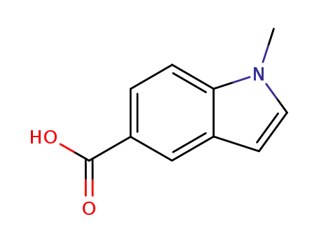 Molecular Structure of 186129-25-9 (1-Methyl-1H-indole-5-carboxylic acid)