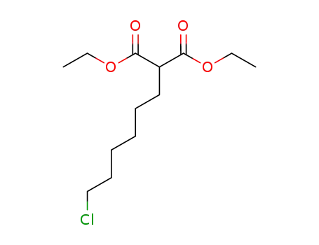 Molecular Structure of 100476-78-6 (diethyl (6-chlorohexyl)propanedioate)