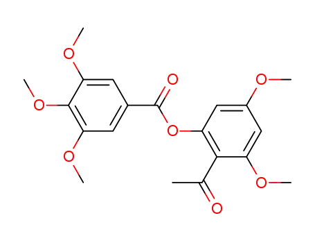 Molecular Structure of 121817-16-1 (2-acetyl-3,5-dimethoxyphenyl-3,4,5-trimethoxyphenyl ester)