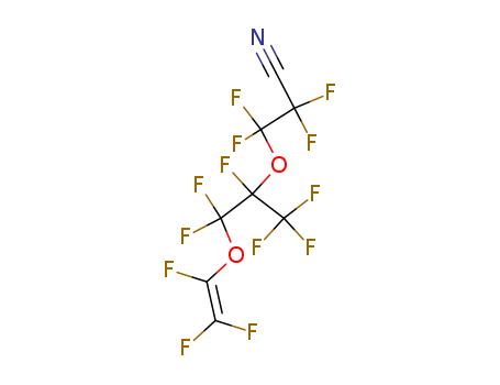 Propanenitrile,3-[1-[difluoro[(1,2,2-trifluoroethenyl)oxy]methyl]-1,2,2,2-tetrafluoroethoxy]-2,2,3,3-tetrafluoro-(69804-19-9)