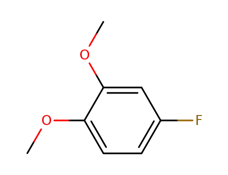 Molecular Structure of 398-62-9 (1,2-DIMETHOXY-4-FLUOROBENZENE)