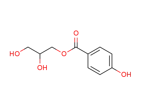 Molecular Structure of 93778-15-5 (2,3-dihydroxypropyl 4-hydroxybenzoate)