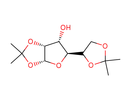 Molecular Structure of 620630-82-2 (1,2 5,6-O-di(isopropylidene)-α-D-allofuranose)