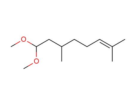 Molecular Structure of 923-69-3 (CITRONELLAL DIMETHYL ACETAL)