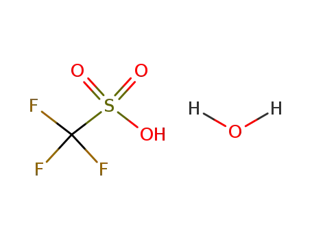 Molecular Structure of 49789-04-0 (trifluoromethanesulfonic acid hydrate)
