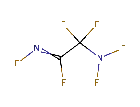 Molecular Structure of 16108-32-0 (Ethanimidoyl fluoride, 2-(difluoroamino)-N,2,2-trifluoro-)