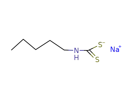 Molecular Structure of 20562-44-1 (Carbamodithioic acid, pentyl-, monosodium salt)