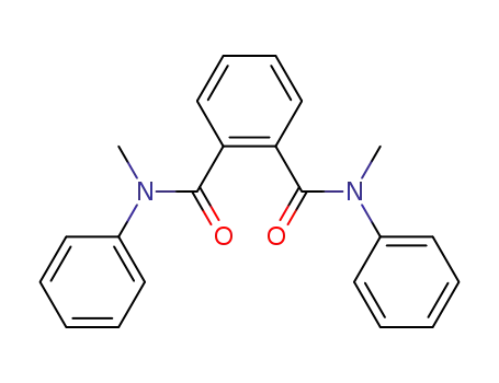 Molecular Structure of 19065-89-5 (N,N-dimethyl-N,N-diphenyl-benzene-1,2-dicarboxamide)