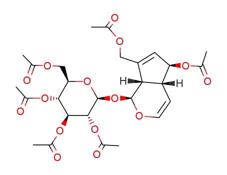 Molecular Structure of 11044-25-0 (hexa-O-acetyl-aucubin)