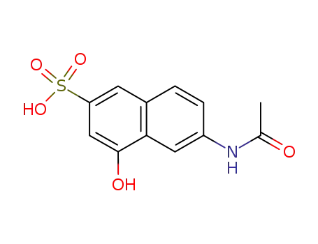 Molecular Structure of 6361-41-7 (2-Acetamido-8-naphthol-6-sufonic acid (N-acetyl gamma acid))