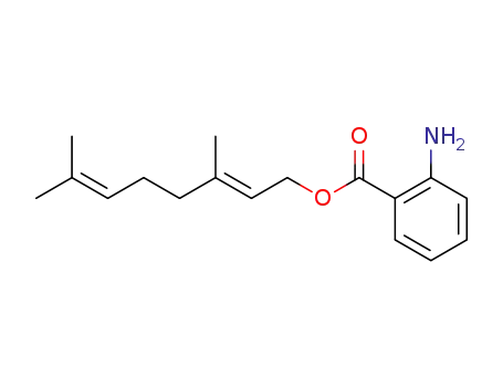 Molecular Structure of 67874-69-5 (GERANYL ANTHRANILATE)