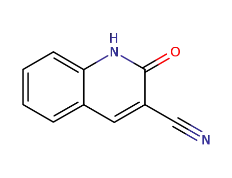 Molecular Structure of 36926-82-6 (2-OXO-1,2-DIHYDRO-3-QUINOLINECARBONITRILE)