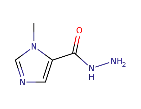 Molecular Structure of 23585-00-4 (1-METHYL-1H-IMIDAZOLE-5-CARBOHYDRAZIDE)