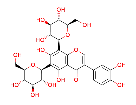 Molecular Structure of 118949-94-3 (6,8-di-C-β-D-glucopyranosyl-3',4',5,7-tetrahydroxyisoflavone)