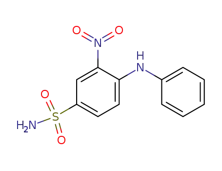 Molecular Structure of 12223-84-6 (4-anilino-3-nitrobenzenesulphonamide)