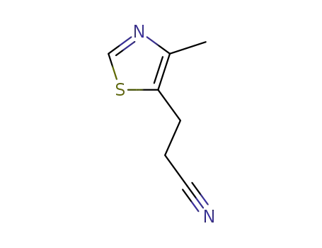 Molecular Structure of 6469-34-7 (3-(4-methyl-thiazol-5-yl)propionitrile)
