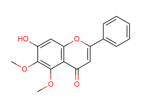 4H-1-Benzopyran-4-one, 7-hydroxy-5,6-dimethoxy-2-phenyl-