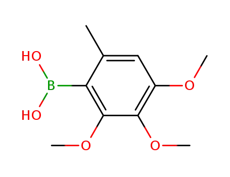 Molecular Structure of 212573-50-7 ((2,3,4-trimethoxy-6-methylphenyl)boronic acid)