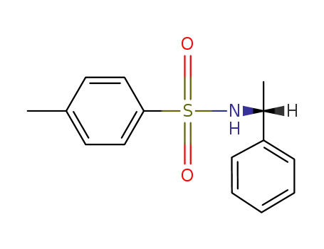 Molecular Structure of 72984-27-1 (Benzenesulfonamide, 4-methyl-N-[(1R)-1-phenylethyl]-)