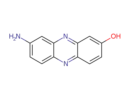 Molecular Structure of 6364-21-2 (8-Aminophenazine-2-ol)