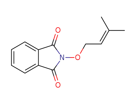 Molecular Structure of 157128-91-1 (1H-Isoindole-1,3(2H)-dione, 2-[(3-methyl-2-butenyl)oxy]-)