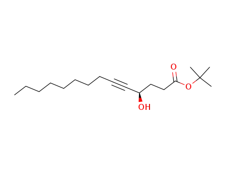 Molecular Structure of 325141-84-2 ((R)-[1,1-dimethylethyl-4-hydroxy-5-tetradecynoate])
