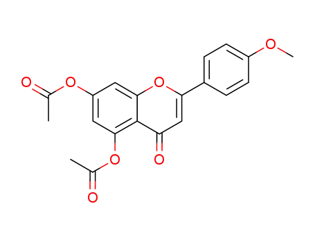 Molecular Structure of 5892-39-7 (2-(4-methoxyphenyl)-4-oxo-4H-chromene-5,7-diyl diacetate)