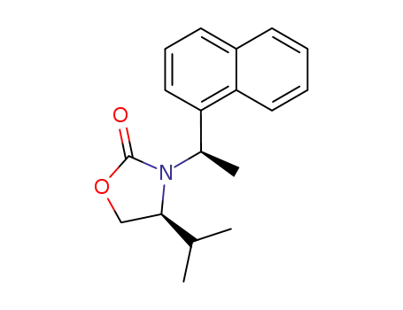 (S)-4-Isopropyl-3-((R)-1-naphthalen-1-yl-ethyl)-oxazolidin-2-one