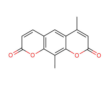 Molecular Structure of 141536-65-4 (4,10-Dimethyl-pyrano[3,2-g]chromene-2,8-dione)