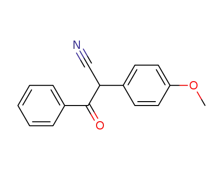Molecular Structure of 5219-04-5 (2-(4-methoxyphenyl)-3-oxo-3-phenylpropanenitrile)