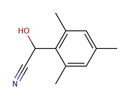 Molecular Structure of 49685-65-6 (2-hydroxy-2-(2,4,6-trimethylphenyl)acetonitrile)