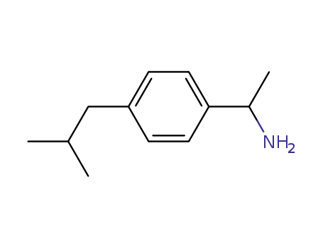 Molecular Structure of 164579-51-5 (Benzenemethanamine, α-methyl-4-(2-methylpropyl)-, (S)- (9CI))