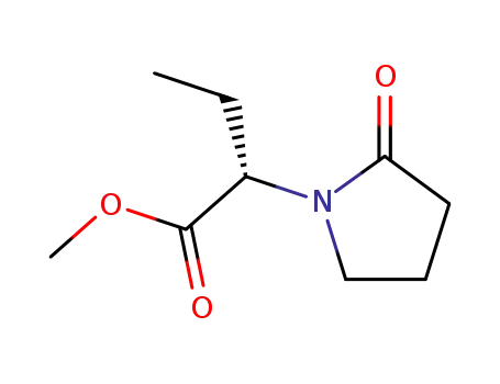 Molecular Structure of 358629-51-3 (methyl (2S)-2-(2-oxopyrrolidin-1-yl)butanoate)