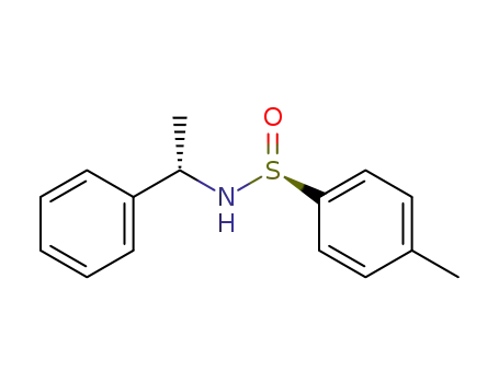 Molecular Structure of 20752-48-1 ((+)-(S)(C)-(S)(S)-N-(1-Phenylethyl)-p-toluolsulfinamid)