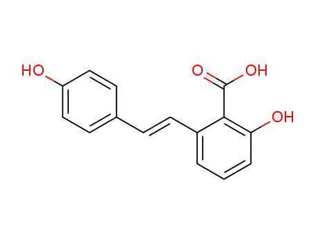 Benzoic acid, 2-hydroxy-6-[2-(4-hydroxyphenyl)ethenyl]-