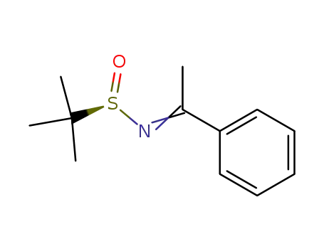 Molecular Structure of 212378-97-7 ((R(S))-N-(1-phenylethylidene)-tert-butanesulfinamide)