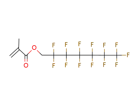 Molecular Structure of 48076-44-4 (2,2,3,3,4,4,5,5,6,6,7,7,7-Tridecafluoroheptyl methacrylate)