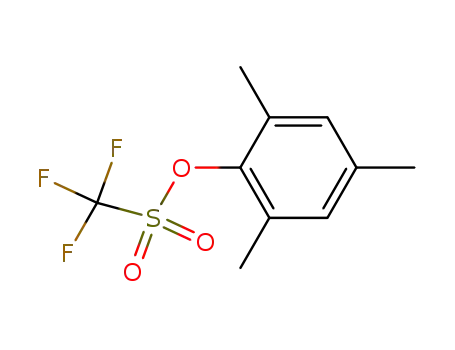 Molecular Structure of 125261-32-7 (2,4,6-trimethylphenyl trifluoromethanesulfonate)