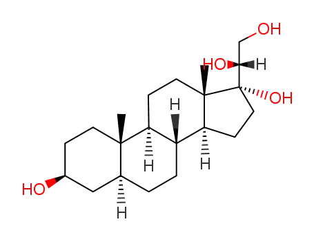 Molecular Structure of 566-41-6 (allopregnane-3beta,17alpha,20beta,21-tetrol)