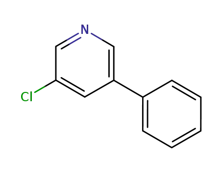 Molecular Structure of 292068-12-3 (3-CHLORO-5-PHENYLPYRIDINE)