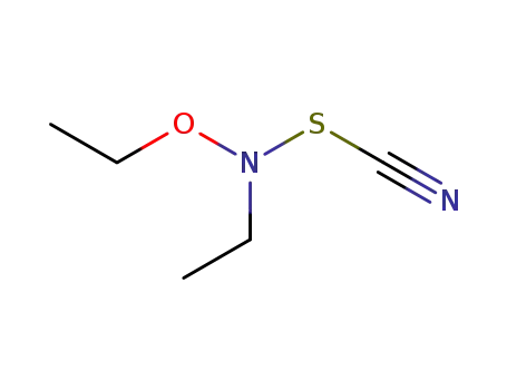 Molecular Structure of 857812-32-9 (<i>N</i>,<i>O</i>-diethyl-<i>N</i>-thiocyanato-hydroxylamine)