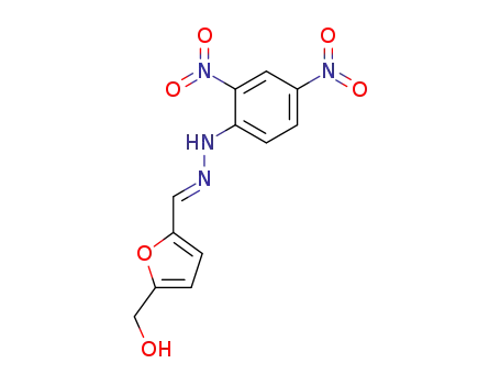 Molecular Structure of 15465-62-0 (5-(hydroxymetyl)-2-furaldehyde 2,4-dinitrophenylhydrazone)