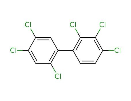 Molecular Structure of 35065-28-2 (2,2',3,4,4',5'-Hexachlorobiphenyl)