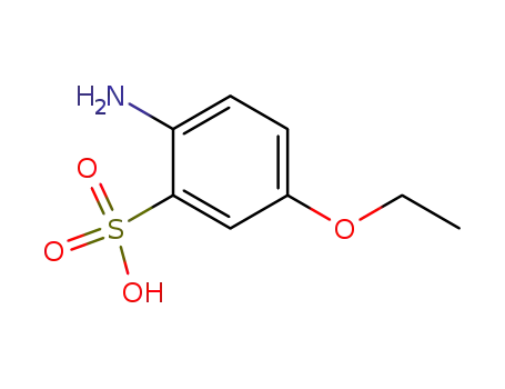Molecular Structure of 6448-82-4 (2-Amino-5-ethoxybenzenesulphonic acid)