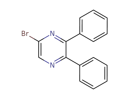 243472-70-0,2-Bromo-5,6-diphenylpyrazine,2-Bromo-5,6-diphenylpyrazine;5-Bromo-2,3-diphenylpyrazine