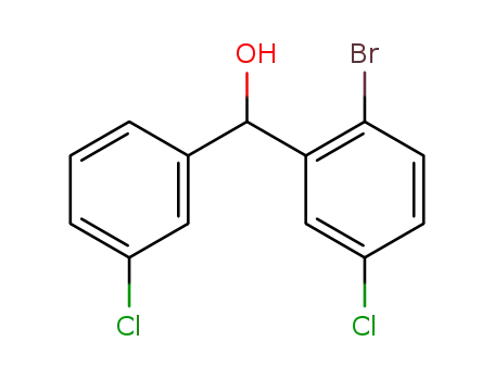 Molecular Structure of 96462-70-3 ((2-bromo-5-chlorophenyl)(3-chlorophenyl)methanol)